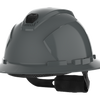 HexArmor - Vented Type 1 Class C Full Brim Safety Helmet - Ceros® XP300 - Grey