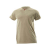 Short Sleeve T-Shirt - Fire (FR) and Arc Flash Resistant, Ribbed Collar, Lightweight Moisture-Wicking Fabric - Desert Sand