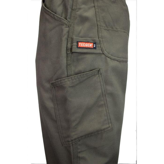 Dungarees - Summer Weight, Fire (FR) and Arc Flash Resistant, Relaxed Fit, Eight Pockets, Two Knife Straps - National Safety Apparel