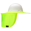 Full Brim Hard Hat & Helmet Neck Shade - HiVis Lime