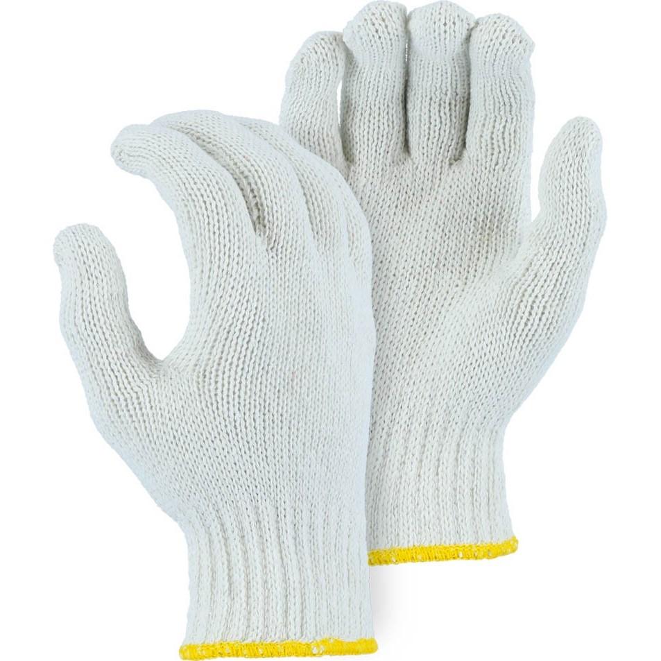 Heavyweight Cotton and Polyester Blend String Knit Glove White (1 Dozen Pair)
