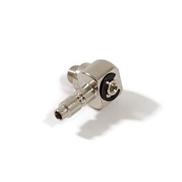 RPB Adapters: RZ Plug 1/4” Male Thread, Nickel Plated Steel, Hardened, Sealant Paste on Male Thread