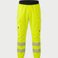 Vohl Hi Vis Jogger Pant – Safety Yellow – SKU HV-JG-105, front view with reflective leg bands and elastic cuffs | color:Safety Yellow
