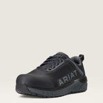 Ariat Outpace Composite Toe Work Shoe in Black, front view