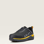 Ariat Men's Outpace Static Dissipative Composite Toe Work Shoe in Charcoal, 3-4 front view