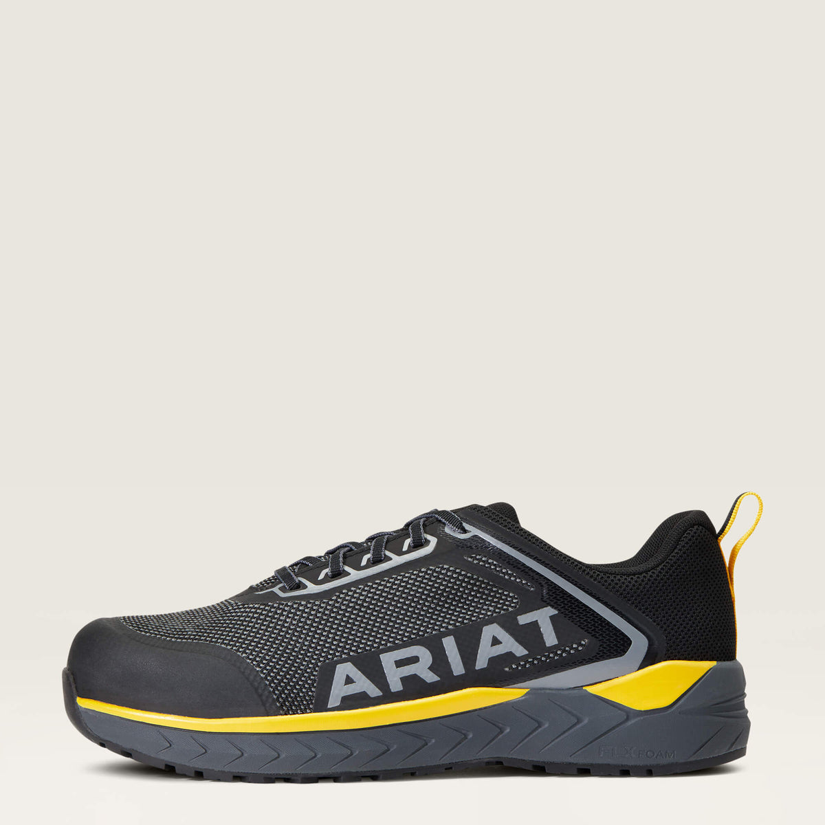 Ariat Men's Outpace Static Dissipative Composite Toe Work Shoe in Charcoal, side view