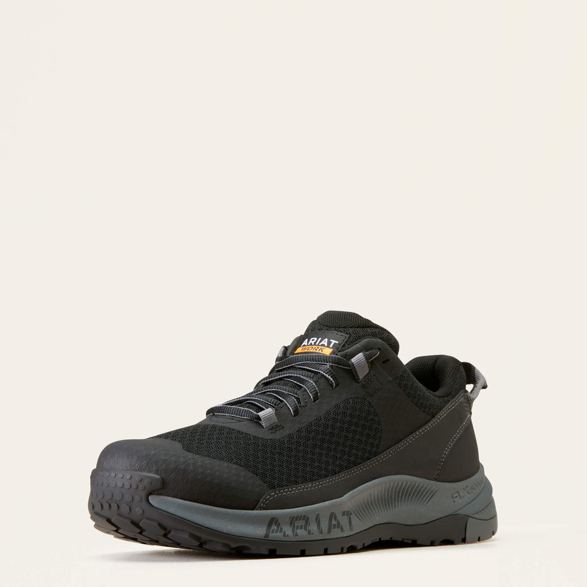 Ariat Men's Outpace Shift Composite Toe Work Shoe in Black, 3-4 front view