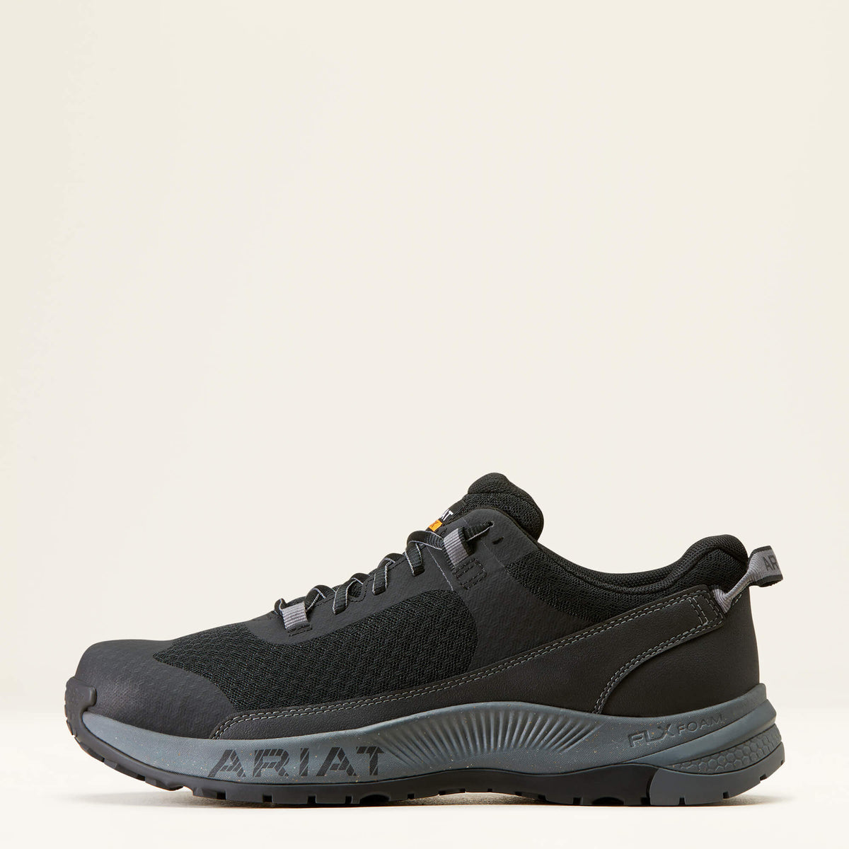 Ariat Men's Outpace Shift Composite Toe Work Shoe in Black, side view
