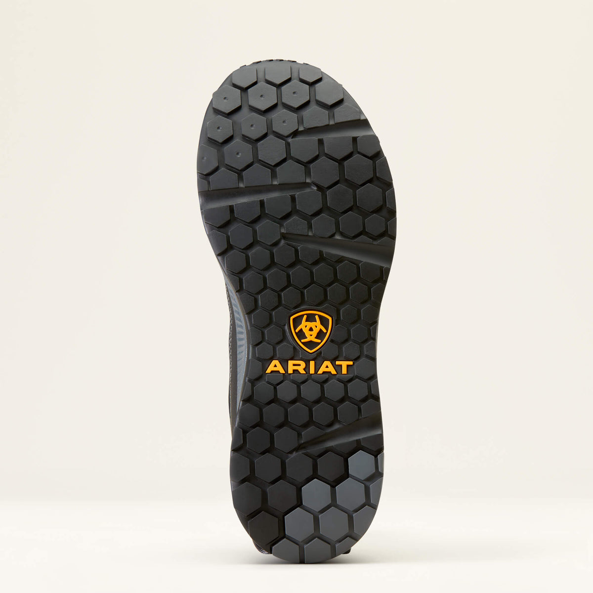 Ariat Men's Outpace Shift Composite Toe Work Shoe in Black, sole view