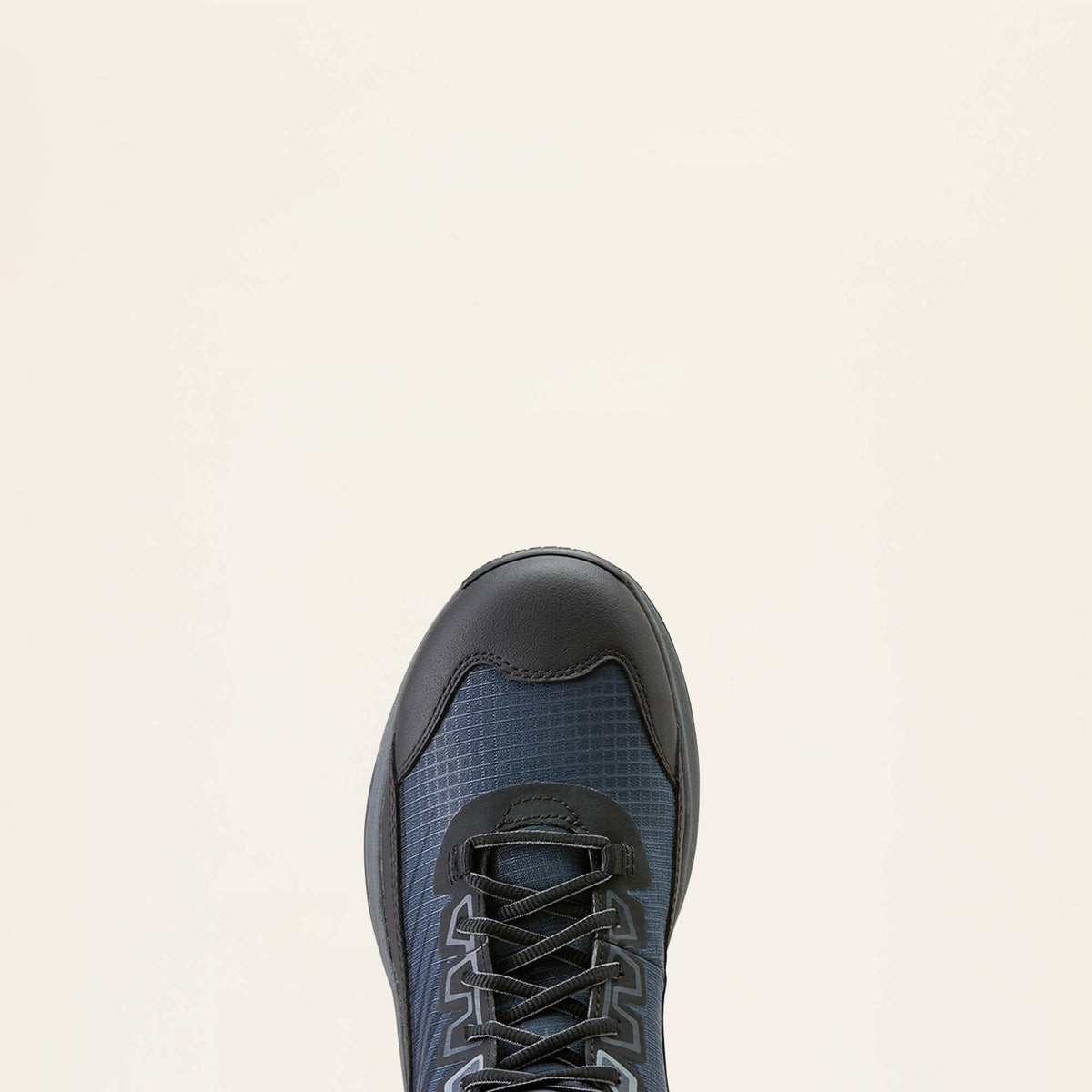 Ariat Men's Outpace Shift Mid Composite Toe Work Shoe in Dark Shadow, toe view