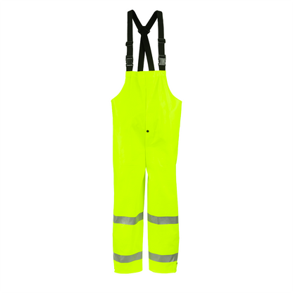 NASCO ArcLite HiVis FR rain bib overalls in Fluorescent Yellow