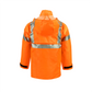 NASCO ArcLite HiVis FR rain jacket in Fluorescent Orange, alternate view