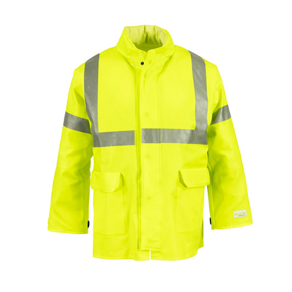 NASCO ArcLite HiVis FR rain jacket in Fluorescent Yellow