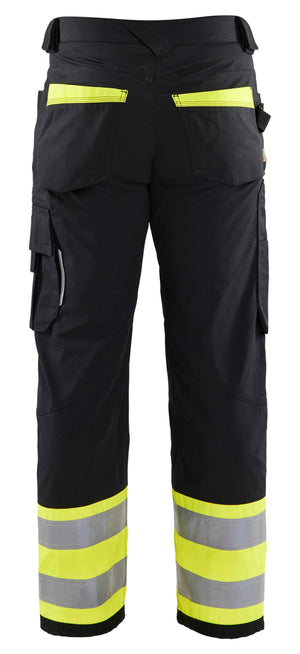 Blaklader - Visibility Rip Stop Pants - Black/Yellow