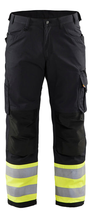Blaklader - Visibility Rip Stop Pants - Black/Yellow