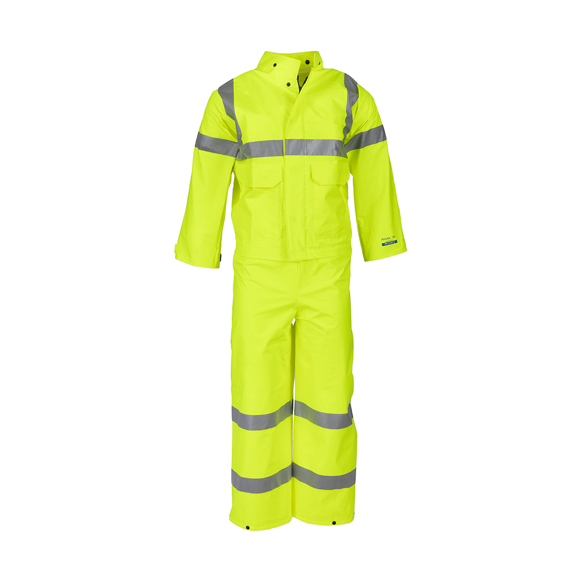 NASCO ArcLite Air women's FR rain bib overalls, full-suit ensemble view