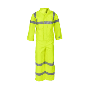 NASCO ArcLite Air women's FR rain bib overalls, full-suit ensemble view
