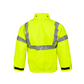 NASCO ArcLite Air women's FR rain jacket in fluorescent yellow
