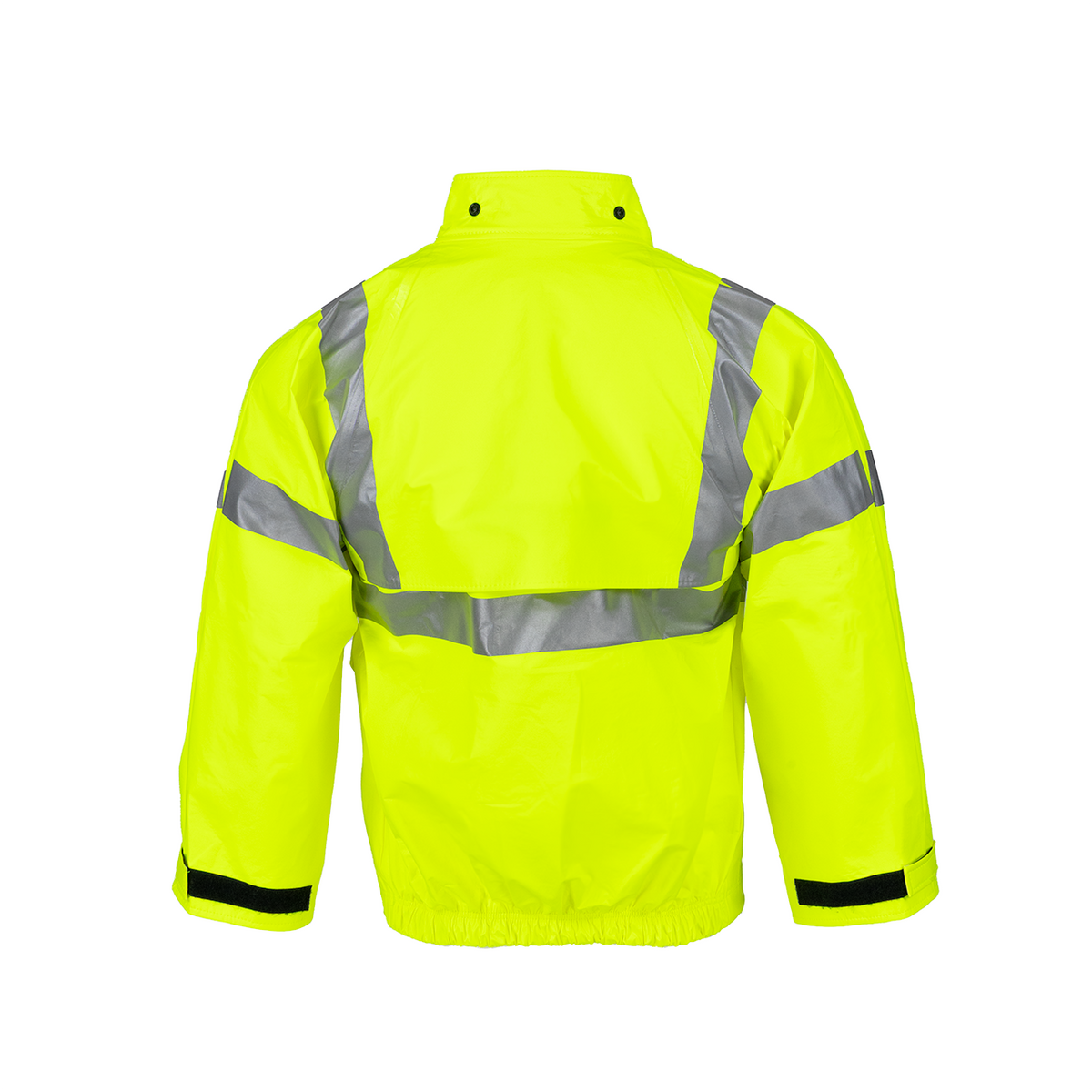 NASCO ArcLite Air women's FR rain jacket in fluorescent yellow