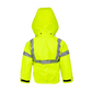 NASCO ArcLite Air women's FR rain jacket in fluorescent yellow