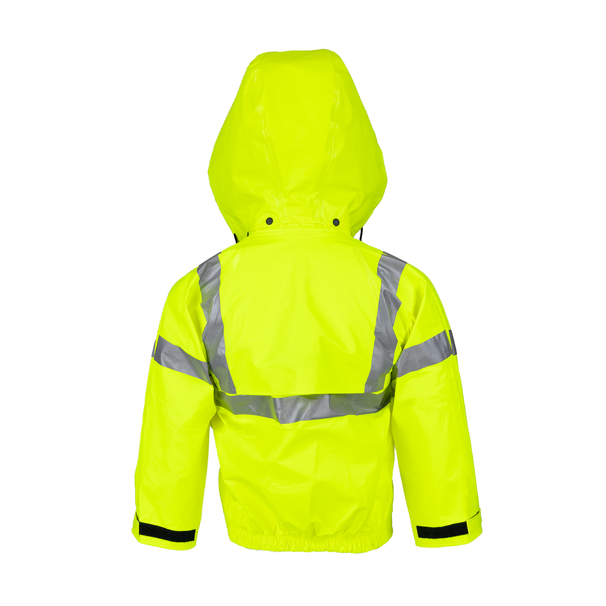 NASCO ArcLite Air women's FR rain jacket in fluorescent yellow