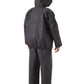 NASCO PetroStorm jacket and bib overalls in Navy, back full-suit view