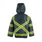 NASCO PetroStorm FR rain jacket with reflective triple trim in Navy, alternate view