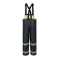 NASCO PetroStorm FR rain bib overalls with reflective trim in Navy, back view