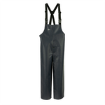 NASCO PetroStorm FR rain bib overalls with quick-release buckles in Navy, front view