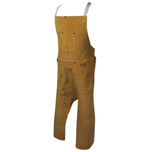 Caiman - 3242 42" Boarhide Leather Welding Split Leg Bib Apron