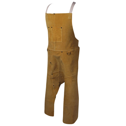Caiman Boarhide Leather Welding Split Leg Bib Apron