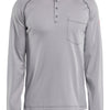 BlakLader -FR Henley Shirt  - 9.1 cal, CAT 2 - Light Grey