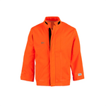NASCO Sentinel FR rain jacket with collar and elastic waist in Fluorescent Orange