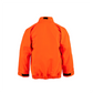 NASCO Sentinel FR rain jacket with collar and elastic waist in Fluorescent Orange, alternate view