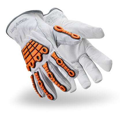 HexArmor - Impact, Cat 2 Leather Glove - Chrome SLT® 4060- A5 (1 Pair)