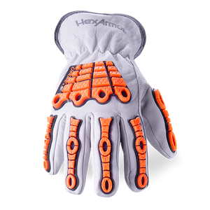 HexArmor - Impact, Cat 2 Leather Glove - Chrome SLT® 4060- A5 (1 Pair)