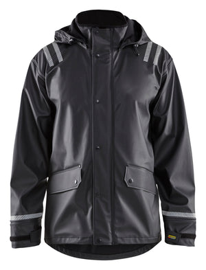 BlakLader - Black Hooded Rain Jacket