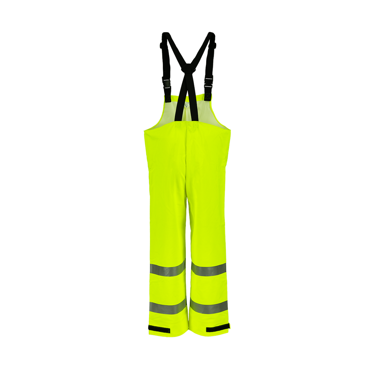 NASCO Sentinel FR rain bib overalls in Fluorescent Yellow, alternate view