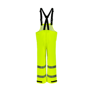 NASCO Sentinel FR rain bib overalls in Fluorescent Yellow, alternate view