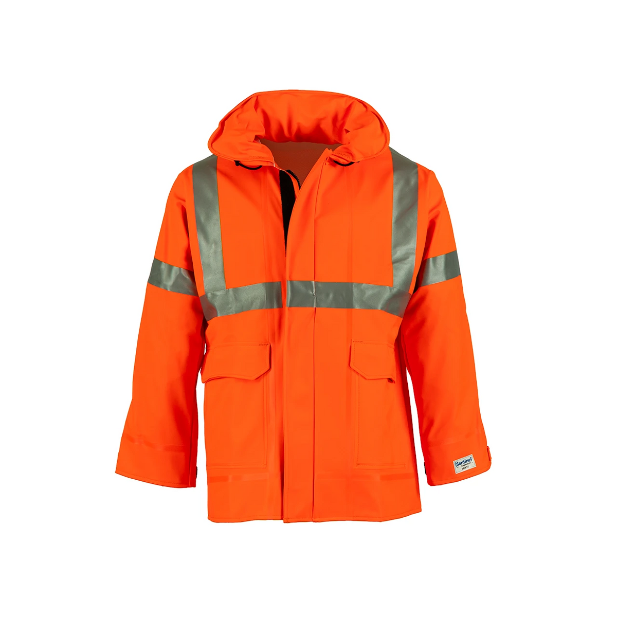 NASCO Sentinel FR rain jacket in Fluorescent Orange