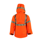 NASCO Sentinel FR rain jacket in Fluorescent Orange, alternate view