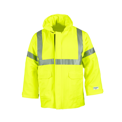 NASCO Sentinel FR rain jacket in Fluorescent Yellow