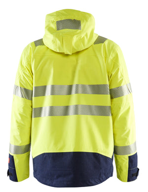 Blaklader - Multinorm Yellow Hi-Viz/Navy Blue Shell Jacket - 32 cal/cm², CAT 3
