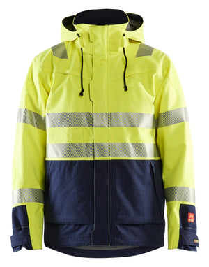 Blaklader - Multinorm Yellow Hi-Viz/Navy Blue Shell Jacket - 32 cal/cm², CAT 3