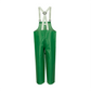 NASCO AcidBasic chemical splash rain bib overalls in Green, back view