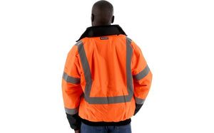 High Visibility Waterproof Jacket with Quilted Liner - Majestic With LOGO