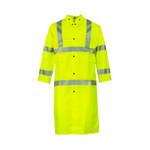 NASCO WorkLite HiVis rain coat in Fluorescent Yellow, front view