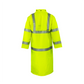 NASCO WorkLite HiVis rain coat in Fluorescent Yellow, back view