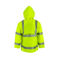NASCO WorkLite HiVis rain jacket in Fluorescent Yellow, alternate view