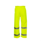 NASCO WorkLite HiVis rain pants in Fluorescent Yellow, back view